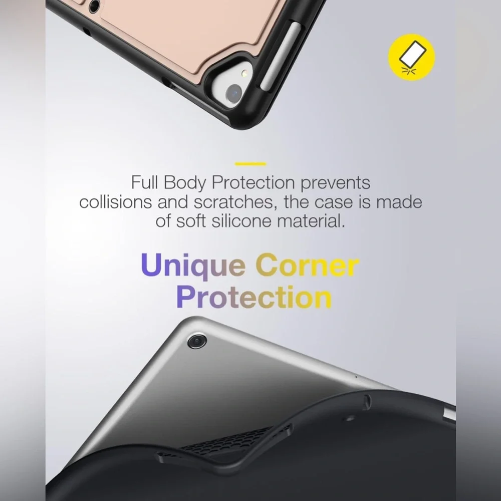 Rose Gold Tablet Case with Keyboard